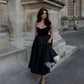 Robe de soirée longue en satin et tulle, robe de bal, robe de soirée ...