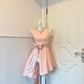 Blush Pink Homecoming Dress Sleeveless Round Neck A-Line Cocktail Party Gown gh9380