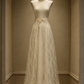 ✨Girlhomeshops-Chinese Qipao Bridal Gown, Sparkly Feather Tulle Long Evening Dress gh10355