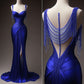 Girlhomeshops-Red satin exquisite beaded sweetheart neckline sexy backless slit long satin prom dress evening dress birthday party dress gh5381