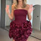girlhomeshops--Stylish And Simple Short Satin Homecoming Dress gh5631