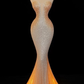 ✨Girlhomeshops-Champagne Gold Sparkly Halter Mermaid Prom Dress With Train gh10176