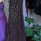 Dark Brown Vintage Prom Dress Halter Deep V Chevron Sequin Beaded Chiffon Long Evening Gown gh9605