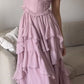 Purple Vintage Elegant Fashion Long Tulle Chiffon Ball Gown Evening Dress Wedding Guest Dress Birthday Party Dress gh4062