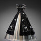 girlhomeshops--Black exquisite beaded short/mid-length tulle A-line birthday dress homecoming dress gh5575