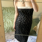 Sexy Vintage Black Strapless Lace Fitted Waist Bodycon Prom & Evening Party Dress gh8469