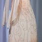 ✨Girlhomeshops-Halter Strapless Beaded Prom Dress, Ombre Champagne Ruffled Long Evening Gown gh9925