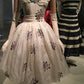 girlhomeshops--Exquisite Floral Mid-Length Chiffon Prom Dress hoco dress gh5558