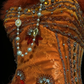 ✨Girlhomeshops-Orange Spaghetti Strap Mermaid Gown Feather 3D Beaded Floral gh10139