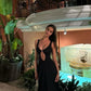 Girlhomeshops-Black elegant sexy long chiffon fashion prom dress party dress gh5154