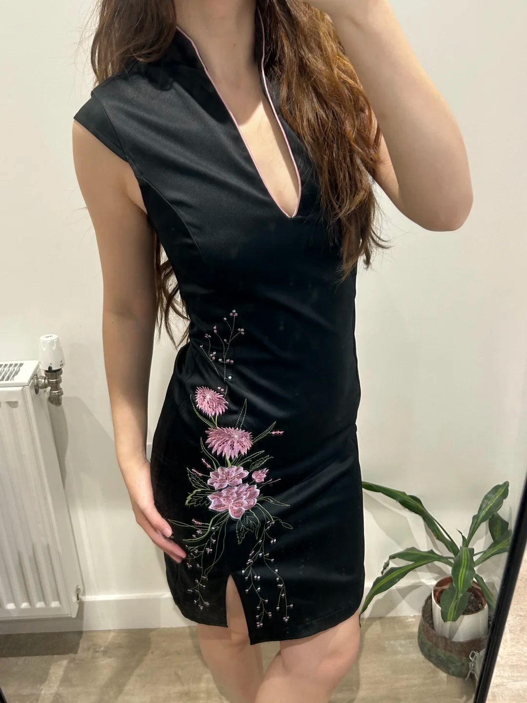Black Vintage Luxury Embroidered Fitted Waist Prom & Evening Party Dress gh8447