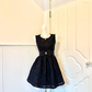 Black Lace Homecoming Dress Sleeveless Round Neck A-Line Cocktail Party Gown gh9376