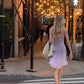 Girlhomeshops-Pink elegant ruffled new short chiffon homecoming dress gh5257