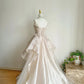Rosa Wunderschöne Elegante Exquisite Perlen A-Linie Off Schulter Lange Tüll Ballkleid Abendkleid Brautkleid gh3415