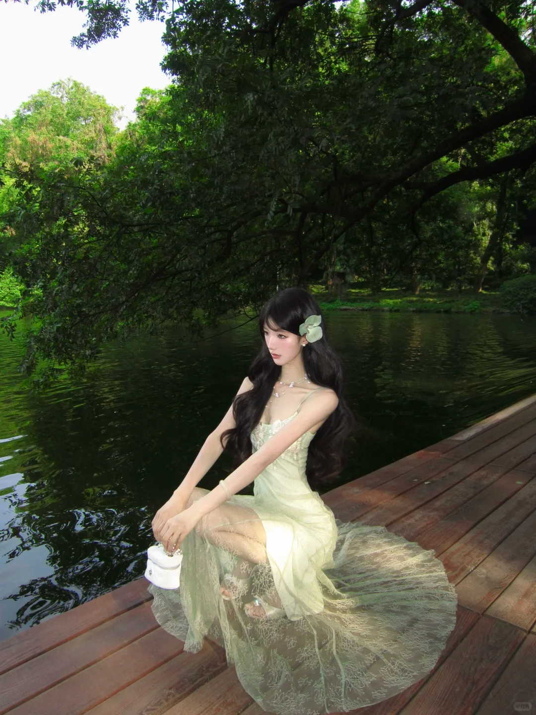 Women Romantic Light Mint Green Prom Dress Spaghetti Straps 3D Floral Applique Lace Mermaid Long Evening Gown gh9440