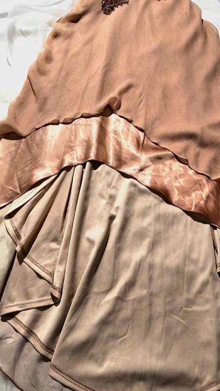 Luxury Vintage Rose Gold Spaghetti Strap Embroidered Fitted Waist Slim Prom & Evening Party Dress gh8528