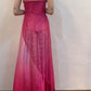 Girlhomeshops--Pink gradient exquisite floral beading fashion long tulle prom dress graduation dress gh5523