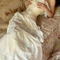 Robe de soirée blanche vintage en mousseline de soie, coupe trapèze, épaules dénudées, longue, à volants, robe de bal, gh3658