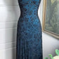 Indigo Blue Shiny Elegant Exquisite Beaded Appliques Long Tulle Sequin prom dress Evening Gown Party Dress gh3410