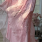 Pink Strapless Vertical Heavy Beaded Irregular Ruffle Mermaid Evening Dress, Prom Gown gh9521