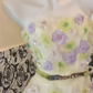 Light Yellow Strapless Cinched Waist A-Line Skirt Long Romantic Dress, Wedding Gown gh7825