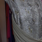 Sage Green Spaghetti Strap Silver Sequin Embroidered Draped Ruched Long Evening Prom Dress gh9784
