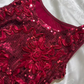 Sexy Vintage Short Prom & Evening Party Dress, Burgundy Sequin, Sleeveless, Fitted Waist Slim Silhouette gh8587