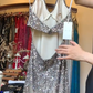 Halter Silver Grey Tulle Prom Dress V Neck Ombre Sequin Beaded Formal Evening Gown gh9812