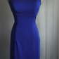 Royal Blue Double Spaghetti Strap Mermaid Evening Gown, Square Neck Satin Fitted Long Formal Prom Dress gh9120