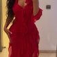 girlhomeshops-Wedding guest dress red long chiffon evening dress prom dress party dress gh5917