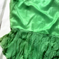 Vintage Green Halter Fitted Waist Slim Long Prom & Evening Party Dress With Irregular Hem gh8513