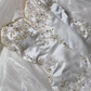 Vintage Luxury Off White Strapless Prom & Evening Party Dress, Beaded Embroidery, Fitted Waist gh8534