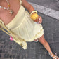 Girlhomeshops-Yellow sweet fashion short chiffon homecoming dress birthday dress gh5288