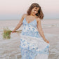 Robe de bal longue bleue élégante en dentelle florale délicate, robe de soirée, robe de bal, robe de soirée, robe de soirée, robe de soirée, gh4109