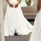Girlhomeshops - Robe de bal de mariage longue et élégante en tulle et dentelle blanche gh5434