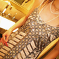 Silver Vintage Sequin Spaghetti Strap Luxury Prom & Evening Party Dress gh8393
