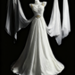 girlhomeshops - Weißes, elegantes, langes Tüll-Hochzeitskleid für Bräute gh6284