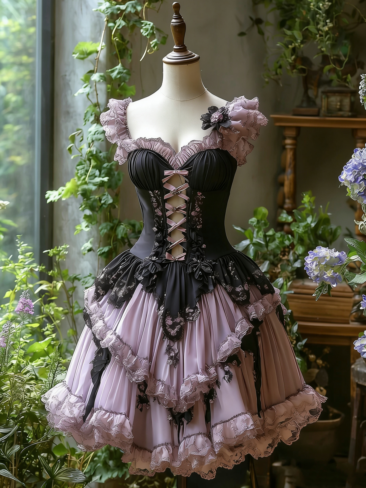 Neues kurzes Retro-Kleid für Mädchen gh6523