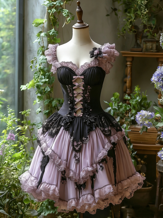Neues kurzes Retro-Kleid für Mädchen gh6523