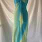 Pink Gorgeous Gradient Strapless Long Chiffon Elegant Ball Gown Evening Dress Party Dress gh3179