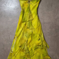 ✨Girlhomeshops-Halter Lime Green Beaded Sheer Mesh Tiered Ruffle Long Prom Gown gh10229