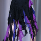 ✨Girlhomeshops-Backless Ruffle Prom Dress, Spaghetti Strap Black Lace Colorful Chiffon Mini Evening Gown gh9945