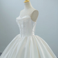 Girlhomeshops-White satin long elegant tulle wedding prom dress gh5435
