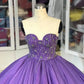 Lila Wunderschöne Exquisite Perlen Lange Tüll Mode Ballkleid Abendkleid gh3568