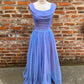 Purple Shiny Vintage Fashion Elegant Exquisite Beading Long Tulle Prom Gown Evening Gown Party Dress gh3412
