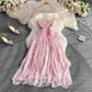 Cute tulle short A line dress fashion dress  462