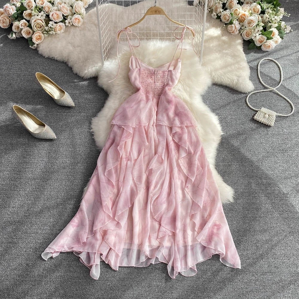 Cute tulle short A line dress fashion dress  462