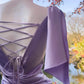 Purple Flowing Long/Short Satin Homecoming Dress Prom Dress Birthday Party Dress Evening Dress gh4408