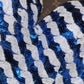 Blue gorgeous sequined homecoming dress short prom dress evening dress gh4429