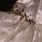 White gold beaded sequined gorgeous short homecoming dress tulle party dress birthday dress gh4458